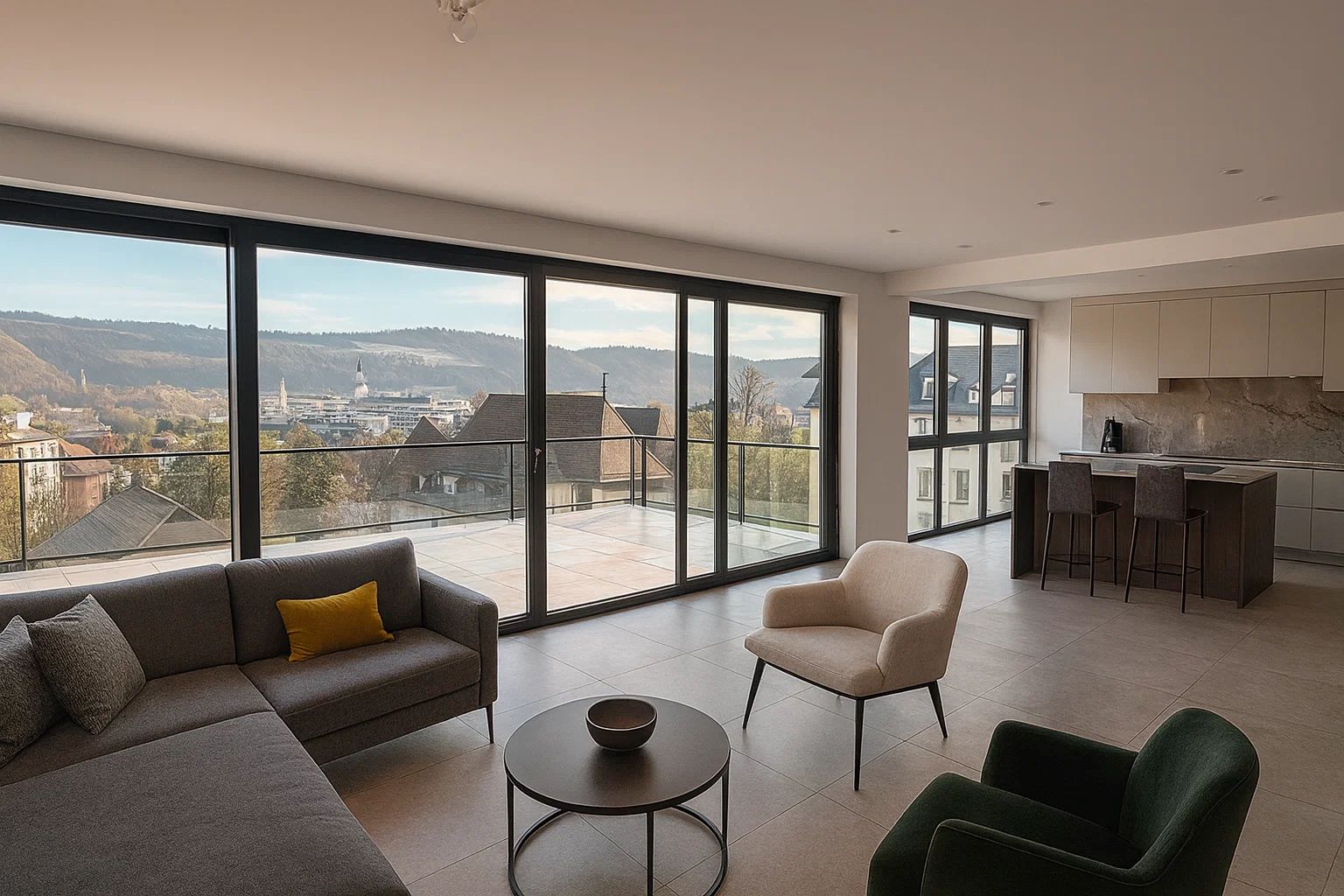 Vue de synthèse du programme Les Terrasses du 6